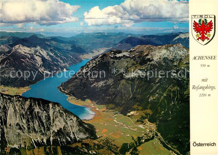 Achensee mit Rofangebirge Fliegeraufnahme