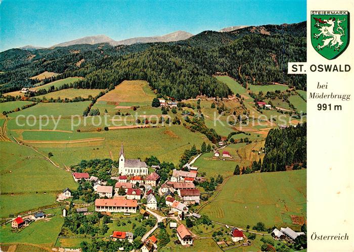 Sankt Oswald-Moederbrugg Sommerfrische Erholungsort Fliegeraufnahme