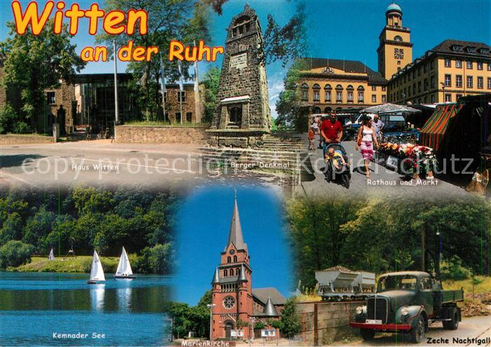 Witten Ruhr Haus Witten Rathaus Markt Zeche Nachtigall Kemnader See