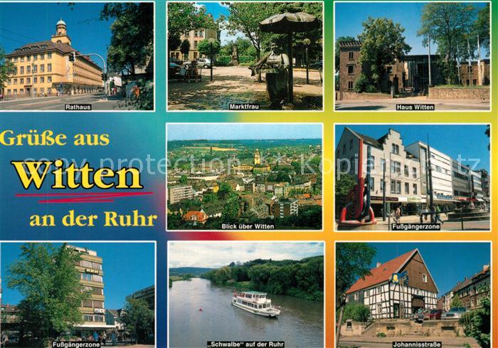 Witten Ruhr Rathaus MS Schwalbe Johannisstrasse Marktfrau Haus Witten