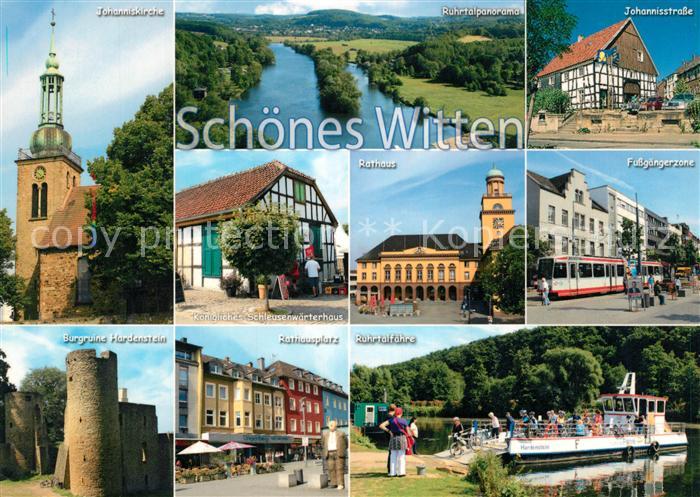 Witten Ruhr Johanniskirche Ruhrtalfaehre Johannisstrasse Schleusenwaerterhaus