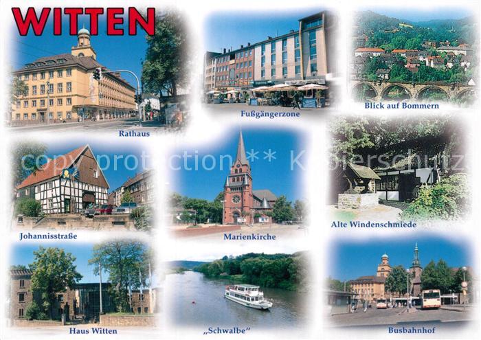 Witten Ruhr Johannisstrasse Busbahnhof Alte Windenschmiede MS Schwalbe