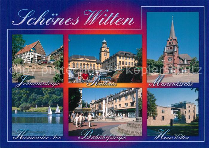 Witten Ruhr Johannisstrasse Rathaus Bahnhofstrasse Haus Witten