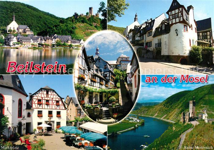 Beilstein Mosel Marktplatz Ruine Metternich