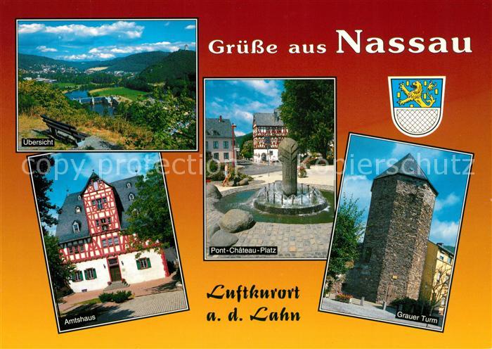 Nassau Lahn Amtshaus Pont-Chateau-Platz Grauer Turm