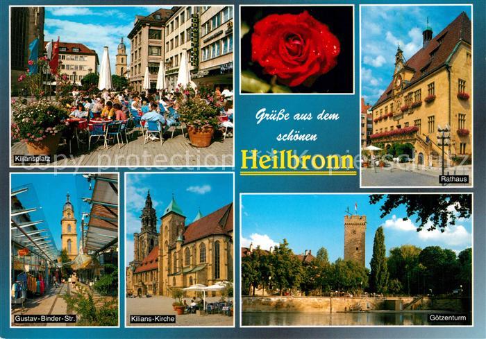 Heilbronn Neckar Kiliansplatz Rathaus Gustav-Binder-Strasse Kilians-Kirche Goetz