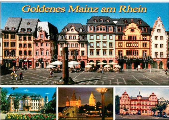 Mainz Rhein Markthaeuser Osteiner Hof Dom Gutenbergmuseum