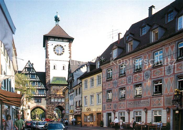 Freiburg Breisgau Oberlinden Schwabentor Hotel Baeren
