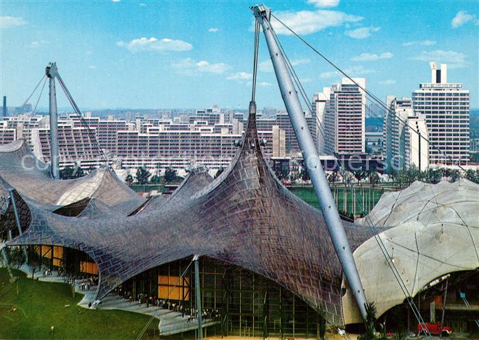 Muenchen Olympiapark Sporthalle Schwimmhalle