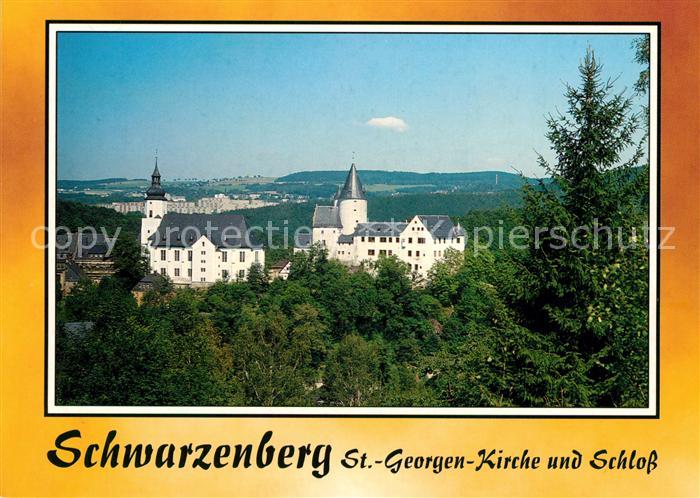 Schwarzenberg Erzgebirge St.-Georgen-Kirche Schloss