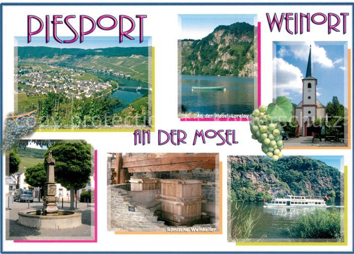 Piesport Roemische Weinkeller Kirche Motorschiff