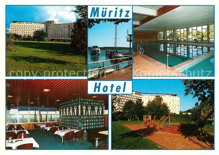Waren Mueritz Mueritz-Hotel Schwimmbad Panorama-Cafe Abenteuerspielplatz