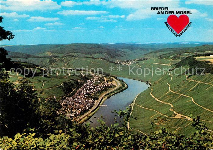 Briedel Panorama Moseltal Weinberge Briedeler Herzchen