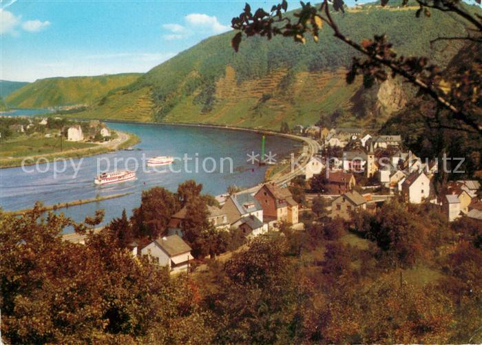 Brodenbach Panorama Blick vom Kriegerdenkmal Mosel Weinberge