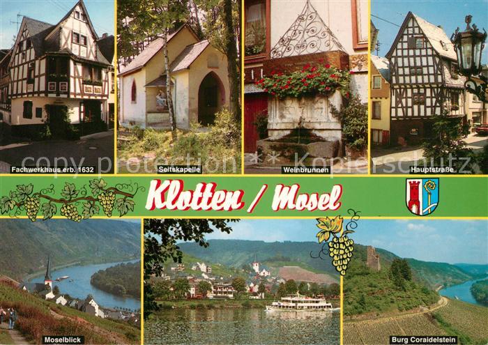 Klotten Altstadt Fachwerkhaus 17. Jhdt. Seitskapelle Weinbrunnen Hauptstrasse Mo