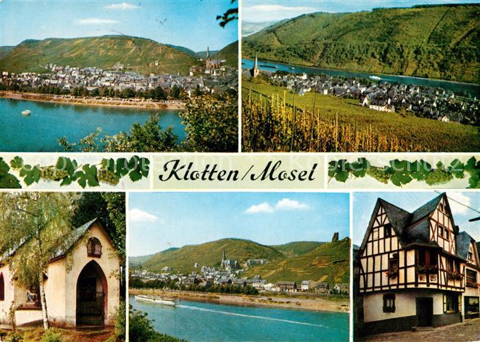 Klotten Panorama Moseltal Weinberge Kapelle Fachwerkhaus