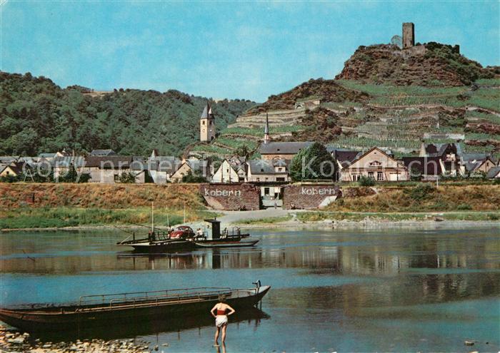 Kobern-Gondorf Moselfaehre Burgruine