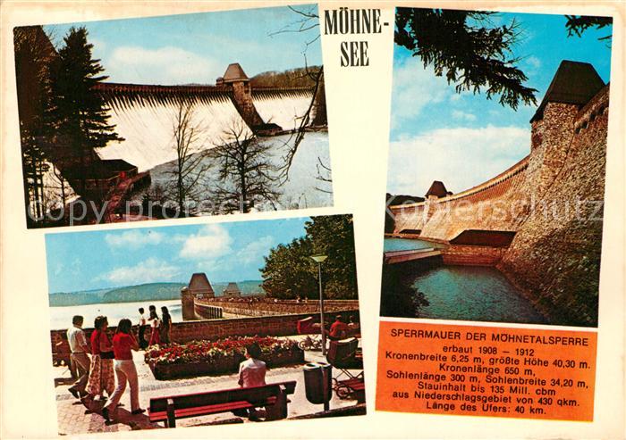 Moehnesee Sperrmauer Talsperre