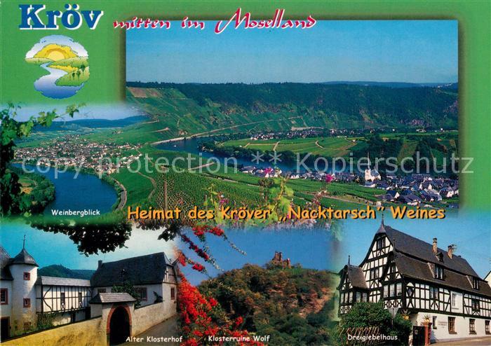 Kroev Mosel Panorama Moseltal Weinberge Klosterhof Klosterruine Wolf Dreigiebelh
