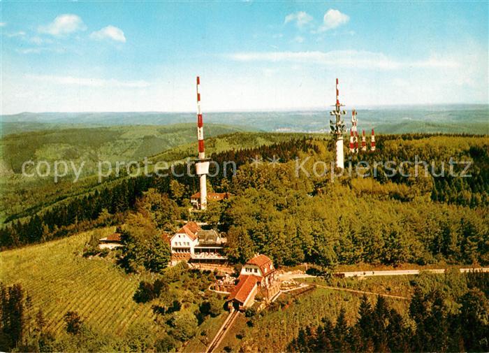 Heidelberg Neckar Koenigstuhl Berghotel Bergbahnstation Fernsehturm Fliegeraufna