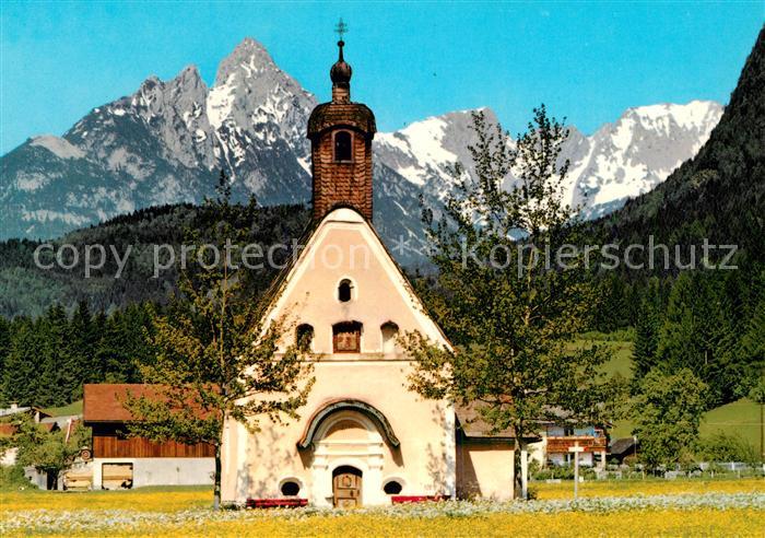 Bad Haering Tirol Antoniuskapelle mit Wildem Kaiser Kaisergebirge