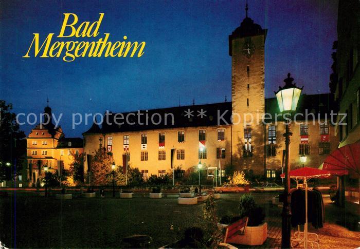 Bad Mergentheim Deutschordensritterschloss Nachtaufnahme