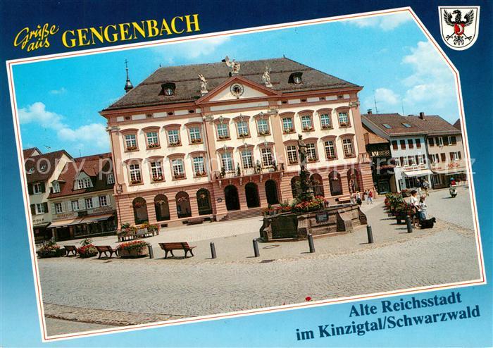 Gengenbach Marktplatz Marktbrunnen Rathaus Alte Reichsstadt im Kinzigtal