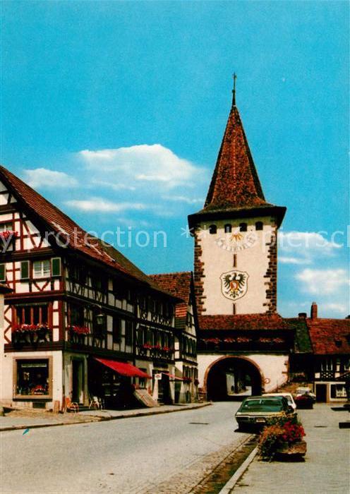 Gengenbach Oberer Torturm Fachwerkhaus
