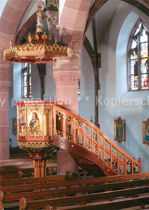 Nordrach Kanzel Pfarrkirche St Ulrich Kirchenfenster