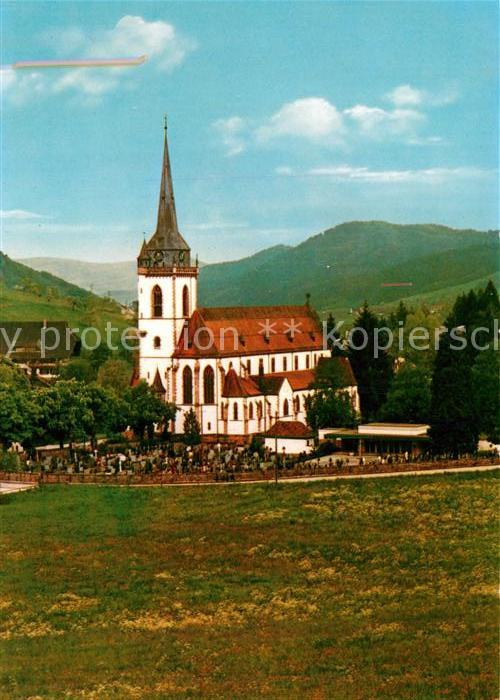 Nordrach Pfarrkirche St Ulrich Landschaftspanorama Schwarzwald