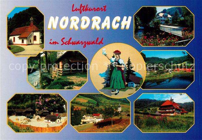 Nordrach Teilansichten Luftkurort Schwarzwald Huette Schwarzwaldhof Trachten