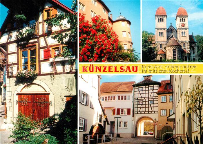 Kuenzelsau Scheuerle Fachwerkhaus Schloss Bartenau Schlossgymnasium St Josefs Ki