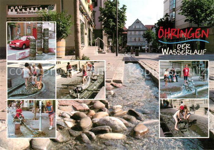 oehringen Hohenlohe Wasserlauf Bahnhofstrasse