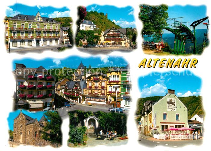 Altenahr Teilansichten Altstadt Gaststaette Restaurant Burg Sessellift