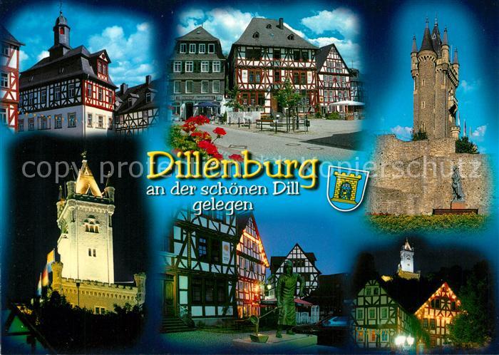 Dillenburg Historische Altstadt Fachwerkhaeuser Wilhelmsturm Oranienstadt