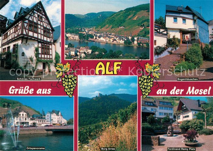Alf Mosel Fachwerkhaus Panorama Bogenhaeuschen Burg Arras Ferdinand Remy Platz