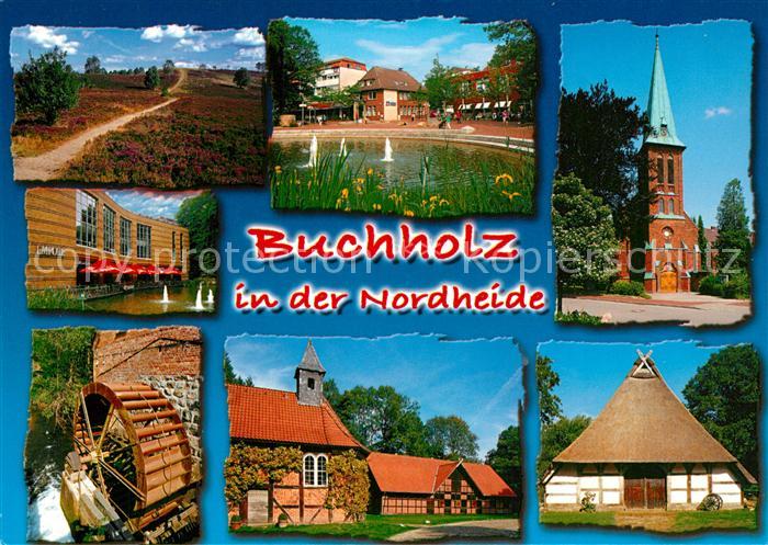Buchholz Nordheide Landschaftspanorama Empore Teich Wasserrad Kirche Bauernhof