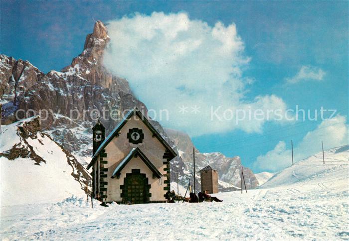 Passo Rolle Il Cimone Dolomiti Bergkapelle Dolomiten