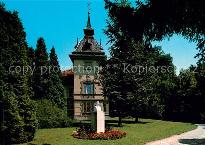 Radolfzell Bodensee Scheffelschloesschen auf der Mettnau ehemaliges Wohnhaus von