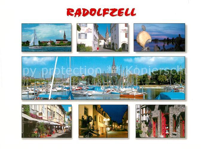 Radolfzell Bodensee Teilansichten Innenstadt Hafen Muenster
