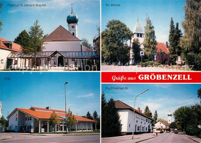Groebenzell Puchheimer Str. Evangelische Kirche Pfarrhof St. Johann Baptist