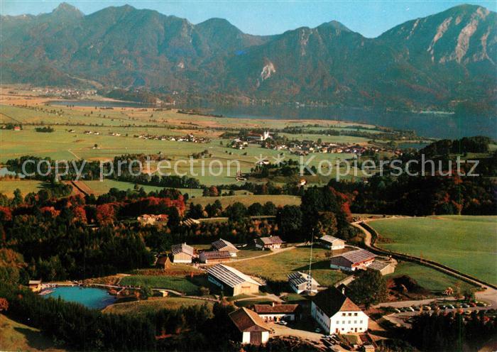 Grossweil Freilichtmuseum Glentleiten Eingangsbau Einfirsthoefen Fliegeraufnahme