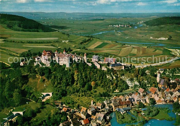 Harburg Schwaben Fliegeraufnahme Fuerstl. Burgschenke