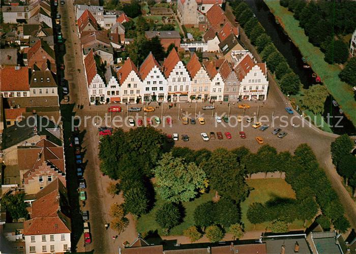 Friedrichstadt Eider Fliegeraufnahme Giebelhaeusern Markt