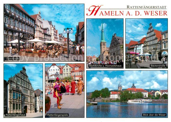 Hameln Weser Marktkirche Hochezitshaus Rattenfaengerhaus