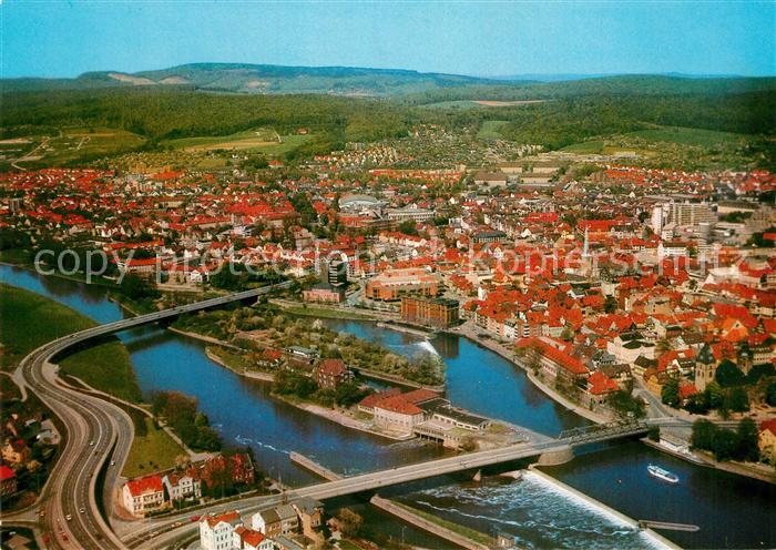 Hameln Weser Fliegeraufnahme