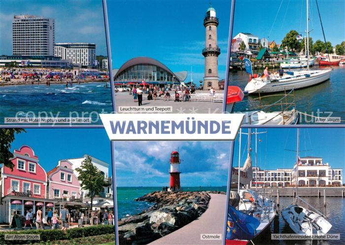 Warnemuende Ostseebad Leuchtturm Teepott Alten Strom Yachthafenresidenz Hohe Due
