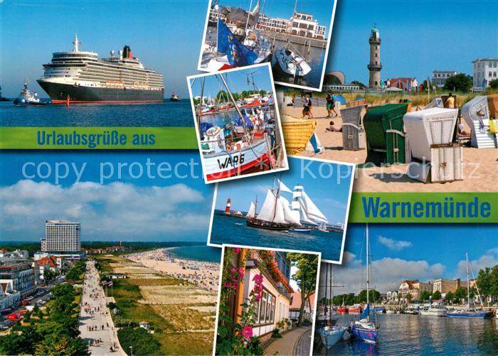 Warnemuende Ostseebad Faehre Hafen Segelboot