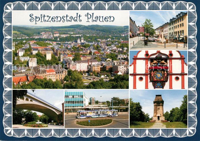 Plauen Vogtland Klostermarkt Kunstuhr Alte Rathaus Oberer Bahnhof