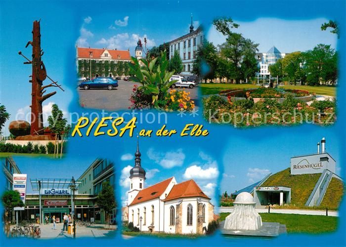 Riesa Sachsen Riesenhuegel Kirche